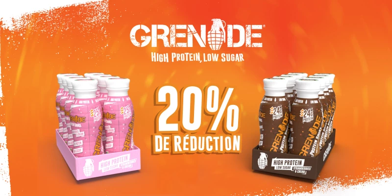 -20% sur les High Protein Shake de Grenade